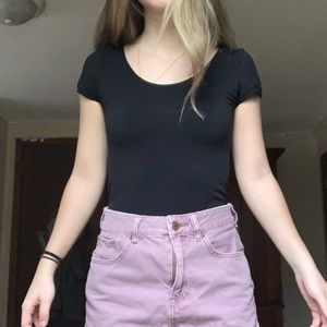 black body suit with clips on the bottom